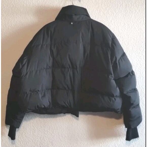 Søsken Studios Jazzy Black Genuine Down Fill Quilted Puffer Jacket Coat Parka XL - Picture 3 of 14